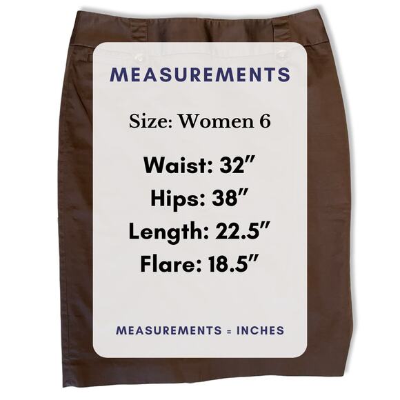 WHBM Brown High Waist Pencil Skirt 6 Belted Y2K Office Siren Quiet Luxury - Picture 10 of 12